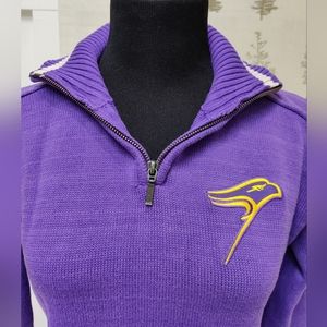 Vintage Wlfrid Laurier University Zip Up Sweater XL